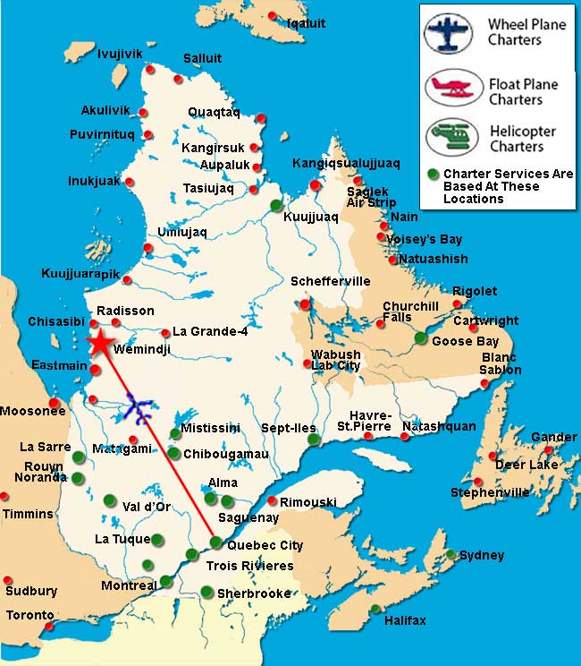 Quebec City Charter Flights